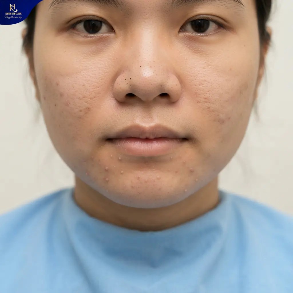 nặn mụn trứng cá
